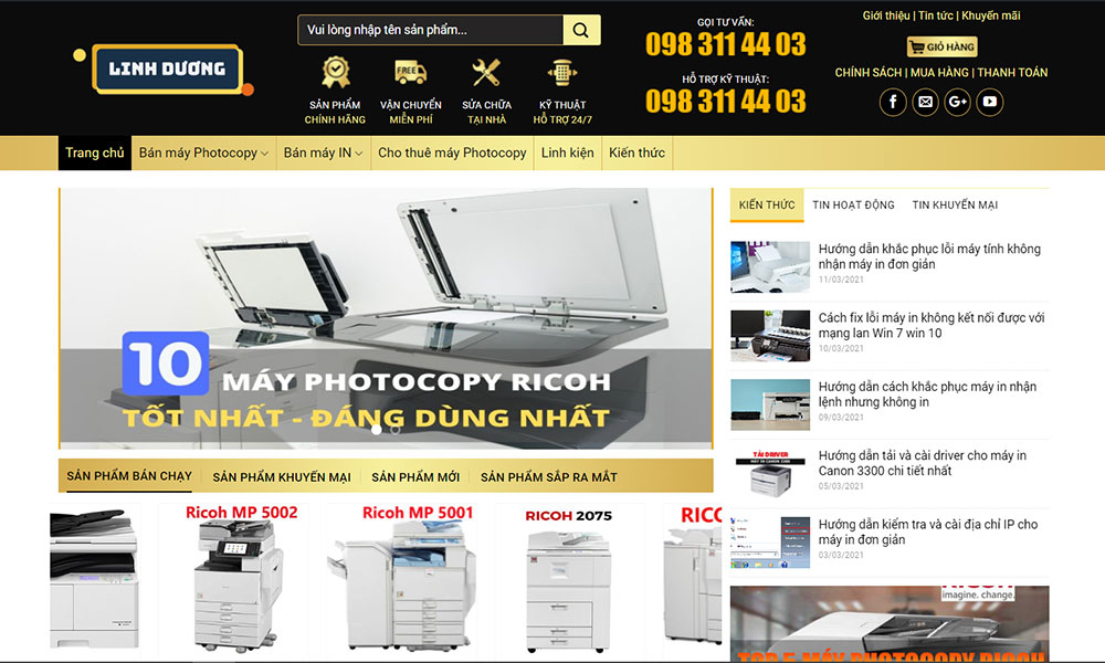 Linh Dương là đơn vị cung cấp máy photocopy Ricoh với mức giá tốt nhất