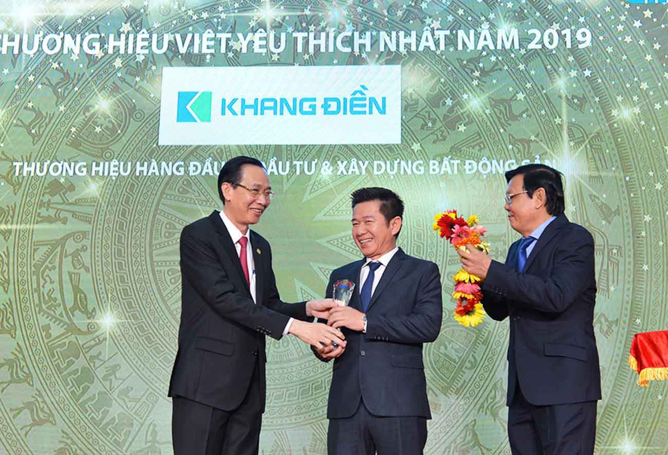 Khang Điền Group nhận giải Thương Hiệu Việt được yêu thích nhất