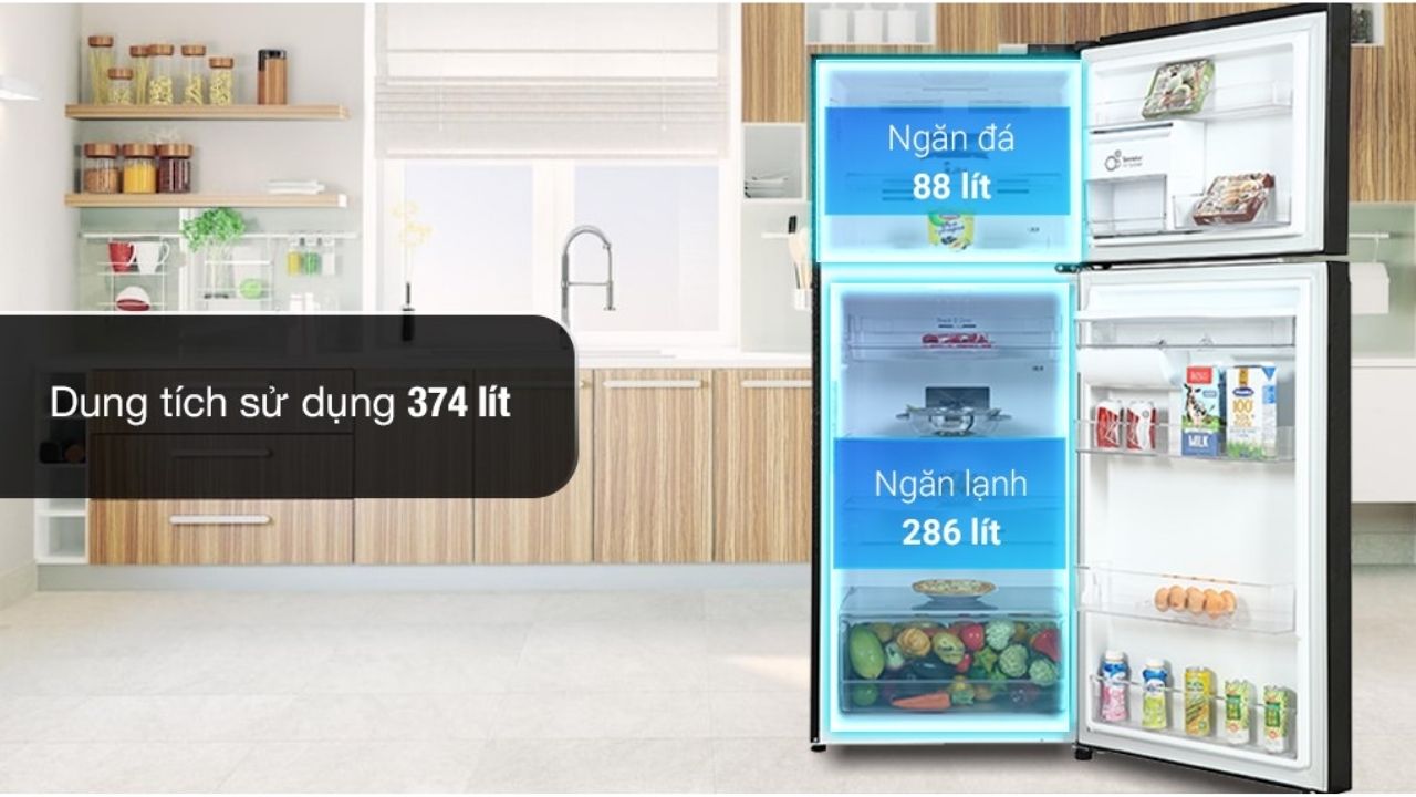Tủ lạnh LG Inverter 308L GN-B372SQCB